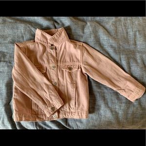 pale pink (excuse lighting) denim jacket